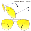 3 Pcs (Rs.70 / Per Pcs) Different Color+ GST Charges Extra EAGLE 3026 (Aviator Sunglasses)