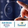 (Plano/Add +2.00) 1 Pair Bifocal Transcoat Anti Strain ( Bule Coating Blue Cut Lens)