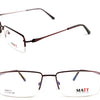 2 Pcs (Rs 200 / Per Pcs) + GST Charges Extra Different Color Matt Eyewear High Quality Metallic Frame