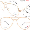 2 PC (Rs 179 Per Pc) + GST Charges Extra  Different Color (Aviator Metallic Frame) Prime