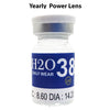 (-0.50) Yearly H2O Clear Power Contact lens