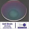 (Plano/Add +2.50 ) 1 Pair Bifocal Transcoat Anti Strain (Green Coating Blue Cut Lens)